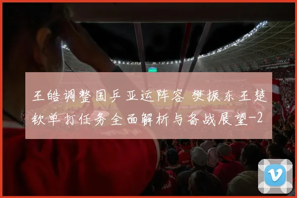 王皓调整国乒亚运阵容 樊振东王楚钦单打任务全面解析与备战展望